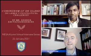 NESA Alumni Virtual Interview Series with Asanga Abeyagoonasekera