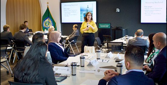 Dr. Molly Mitchell (Assistant Professor, Center for Coastal Resources Management, Virginia Institute of Marine Science, William & Mary) during the third session.